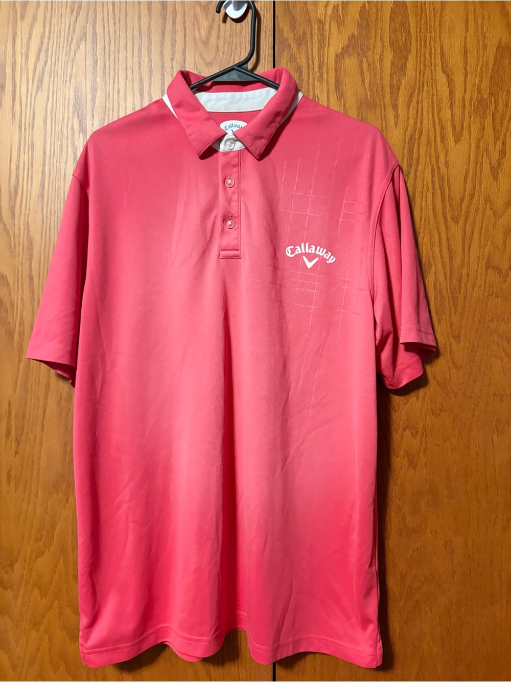 Callaway Pink-Red Gradient Performance Polo